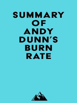 cover image of Summary of Andy Dunn's Burn Rate
